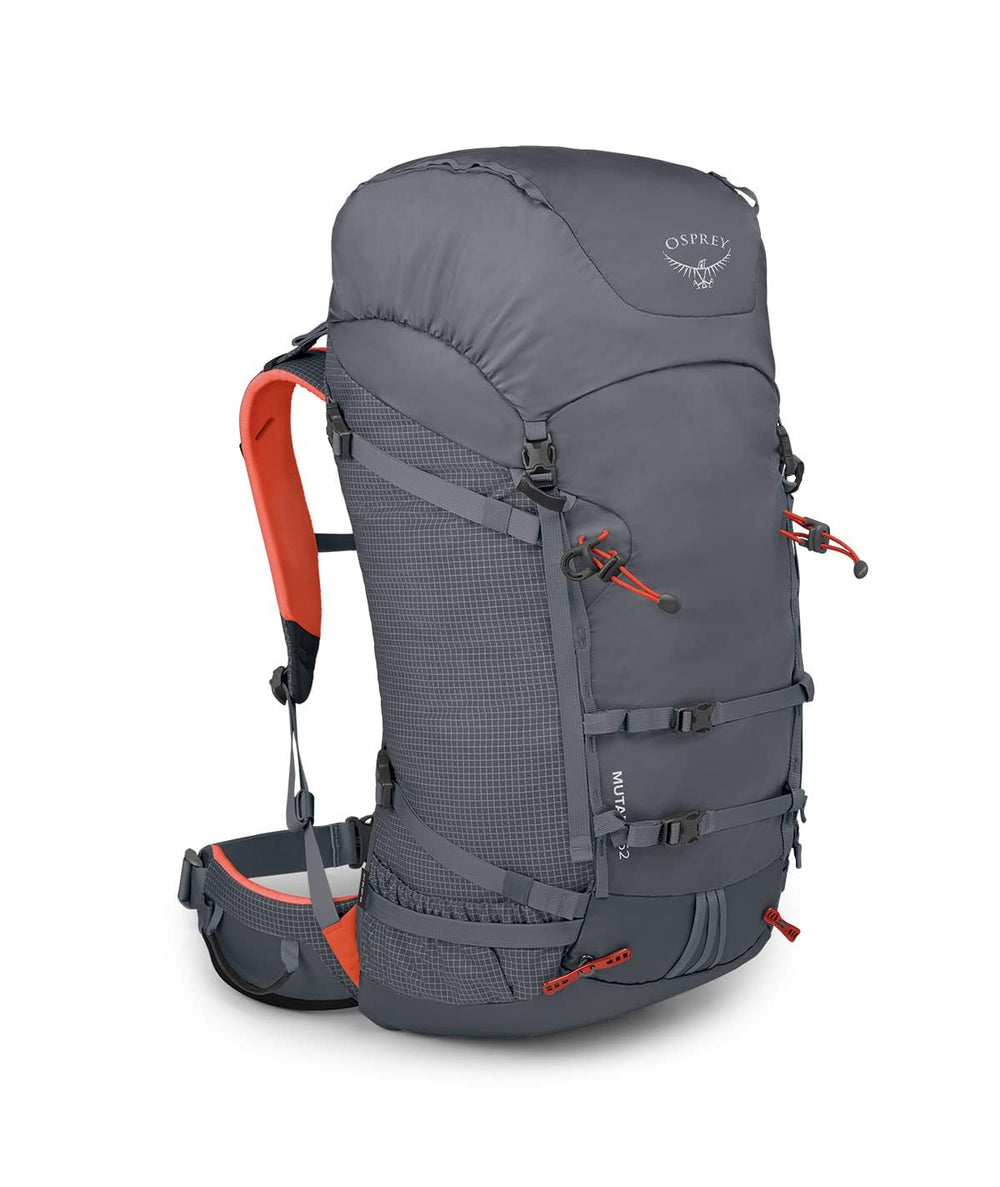 Osprey Mutant 52L with snowshed backpanel for dry, comfortable alpine carries.