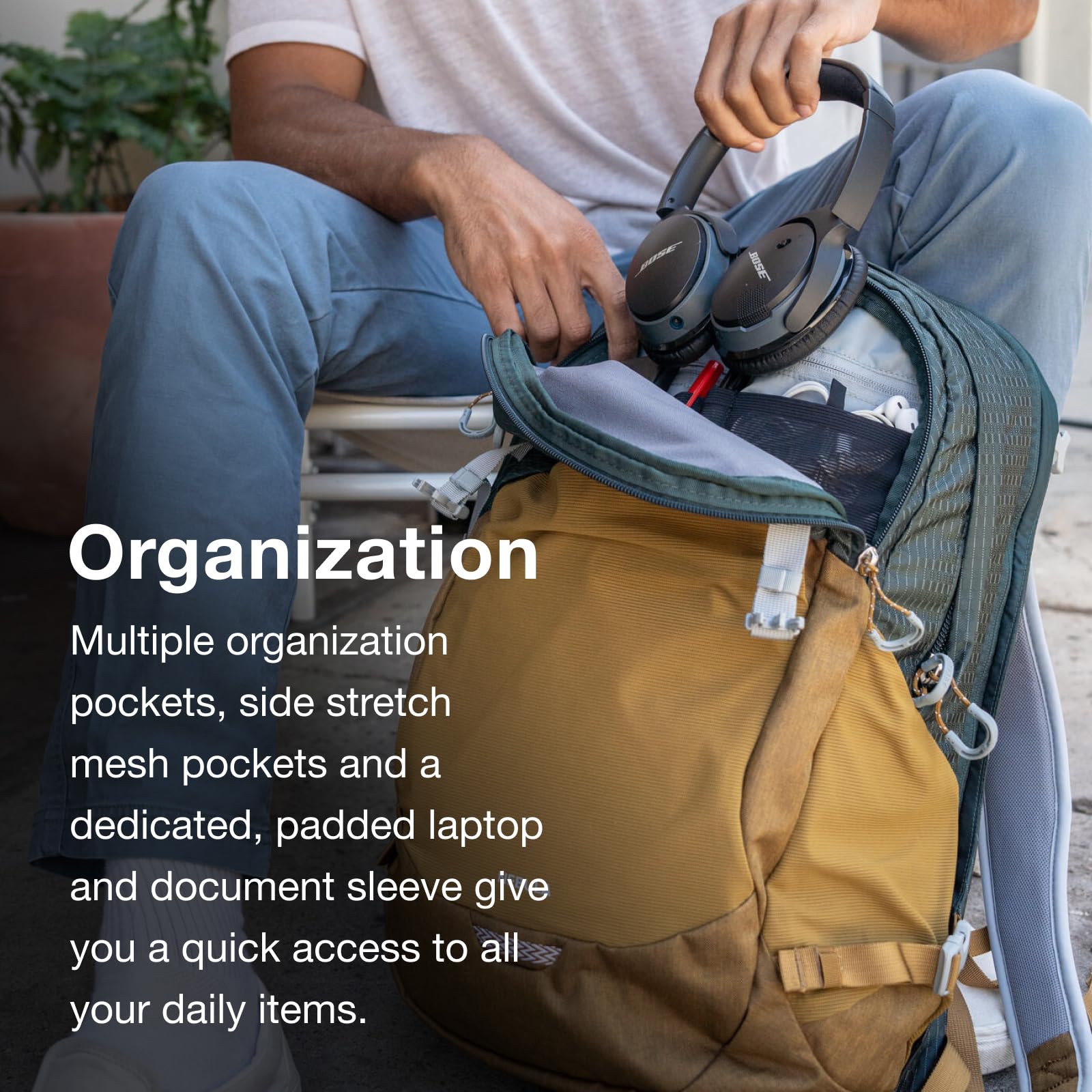 Osprey Nebula backpanel image highlights breathable, comfortable support during long days.