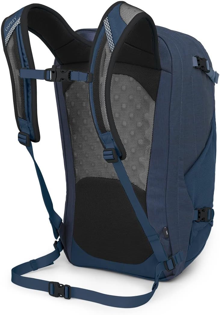 Osprey Nebula daily-use scenario demonstrates organized, durable commuting companion.
