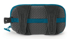 Osprey padded pack pocket Waterfront Blue, close-up key clip for secure essentials