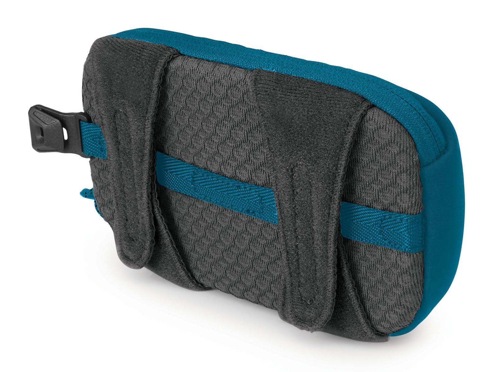 Osprey padded pack pocket Waterfront Blue, attaches to hipbelt or shoulder strap for flexible use