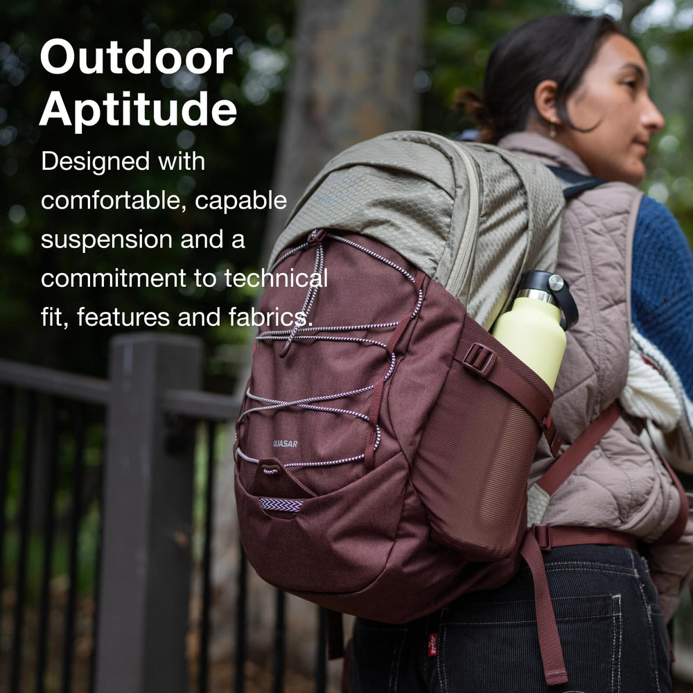Osprey Quasar breathable backpanel view delivering cool comfort