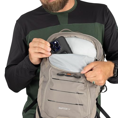 Osprey Raptor 14L ride stability highlighted during a descent