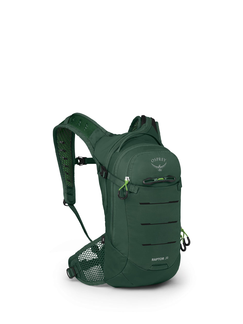 Osprey Raptor Jr front pocket access for quick gear on rides.