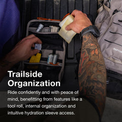 AirMesh wrap hipbelt offers breathable, secure fit.