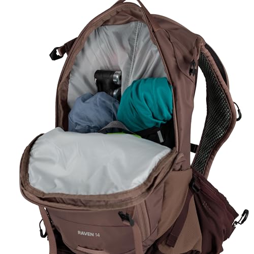 Osprey Raven air-mesh wrap hipbelt provides breathable support