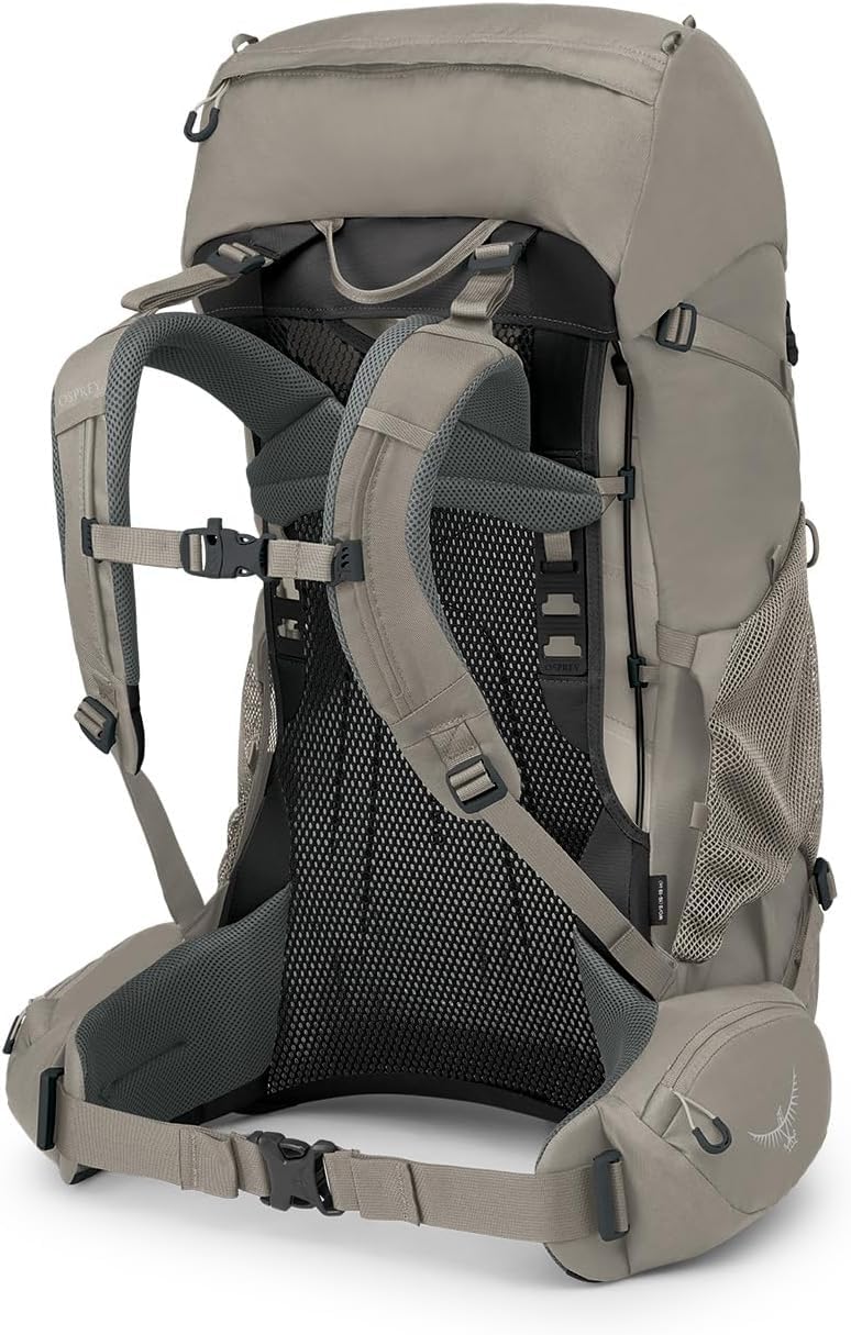 Osprey Renn 50L bluesign-certified pack prioritizing sustainable materials.