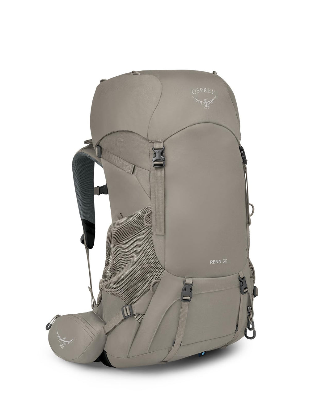 Osprey Renn 50L torso-adjustment feature for a precise, comfortable fit on longer hikes.