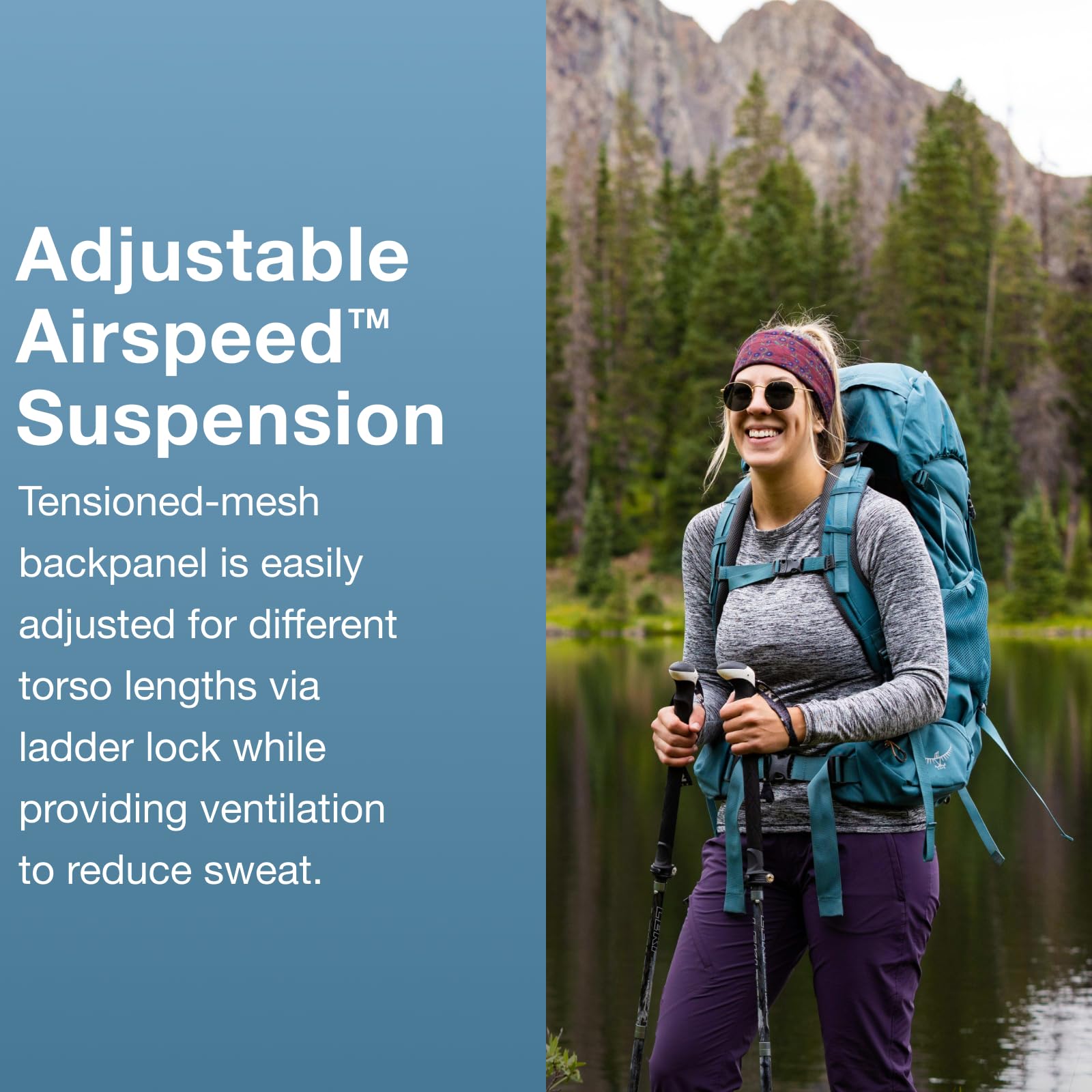 Osprey Renn 65EF Daylite compatibility lets you add a daypack for quick missions.