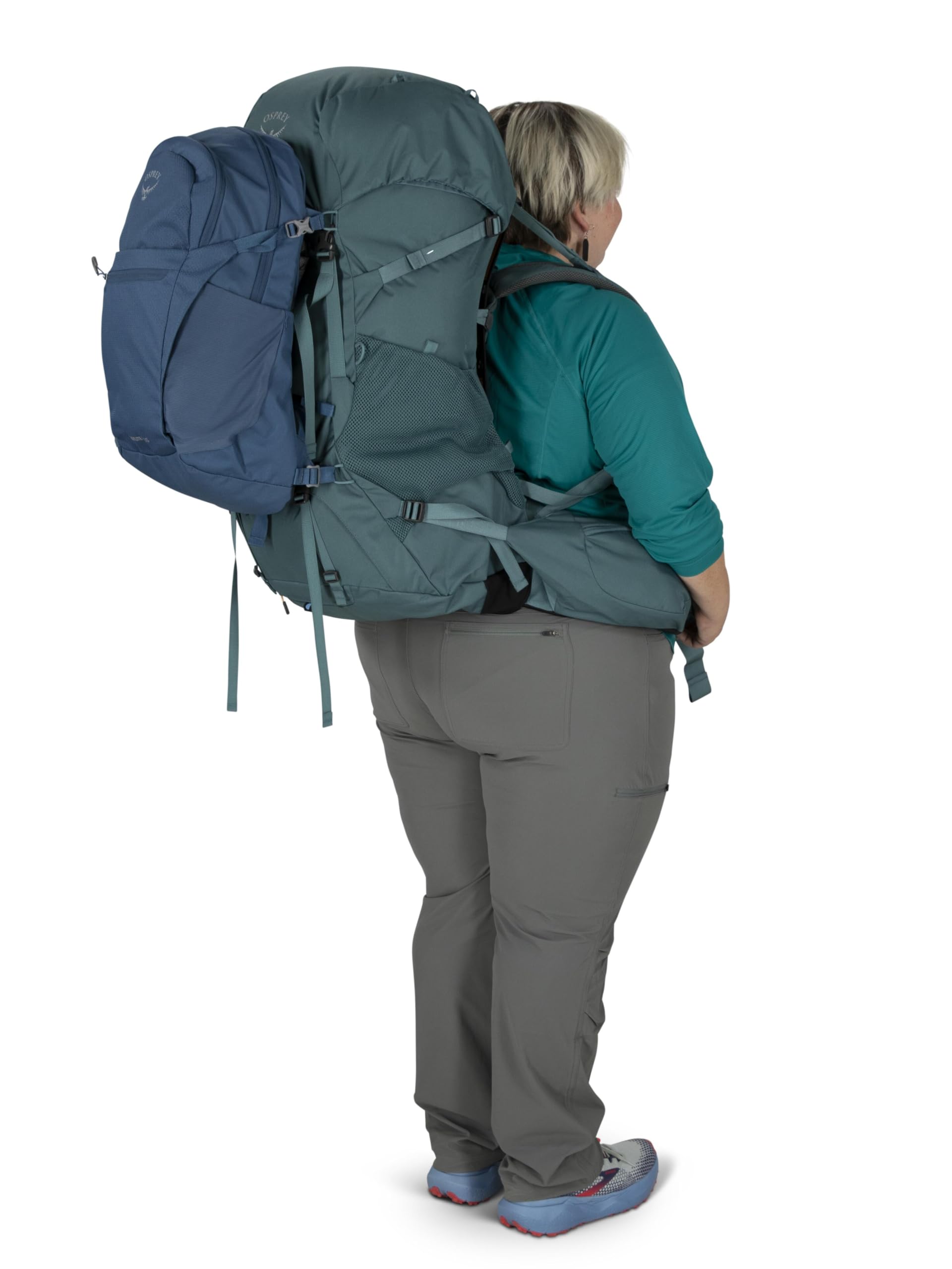 Osprey Renn 65EF dimensions 27.6H x 15W x 16.1D inches.