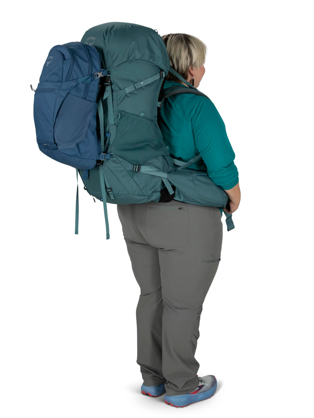 Osprey Renn 65EF dimensions 27.6H x 15W x 16.1D inches.