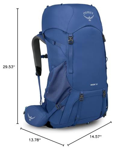 Osprey Rook 50L backpanel venting promotes heat management on long days.