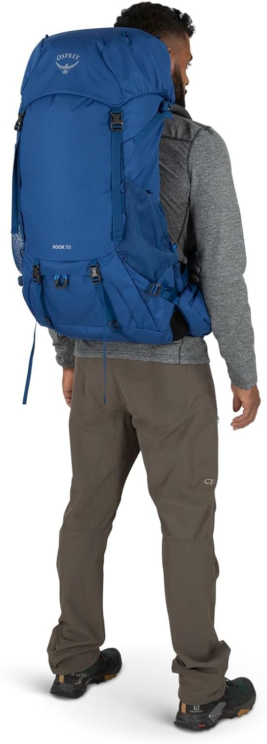 Osprey Rook 50L floating divider helps keep gear organized.