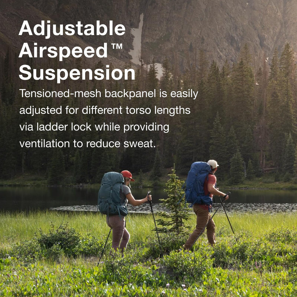 Osprey Rook 65L integrated raincover protects gear