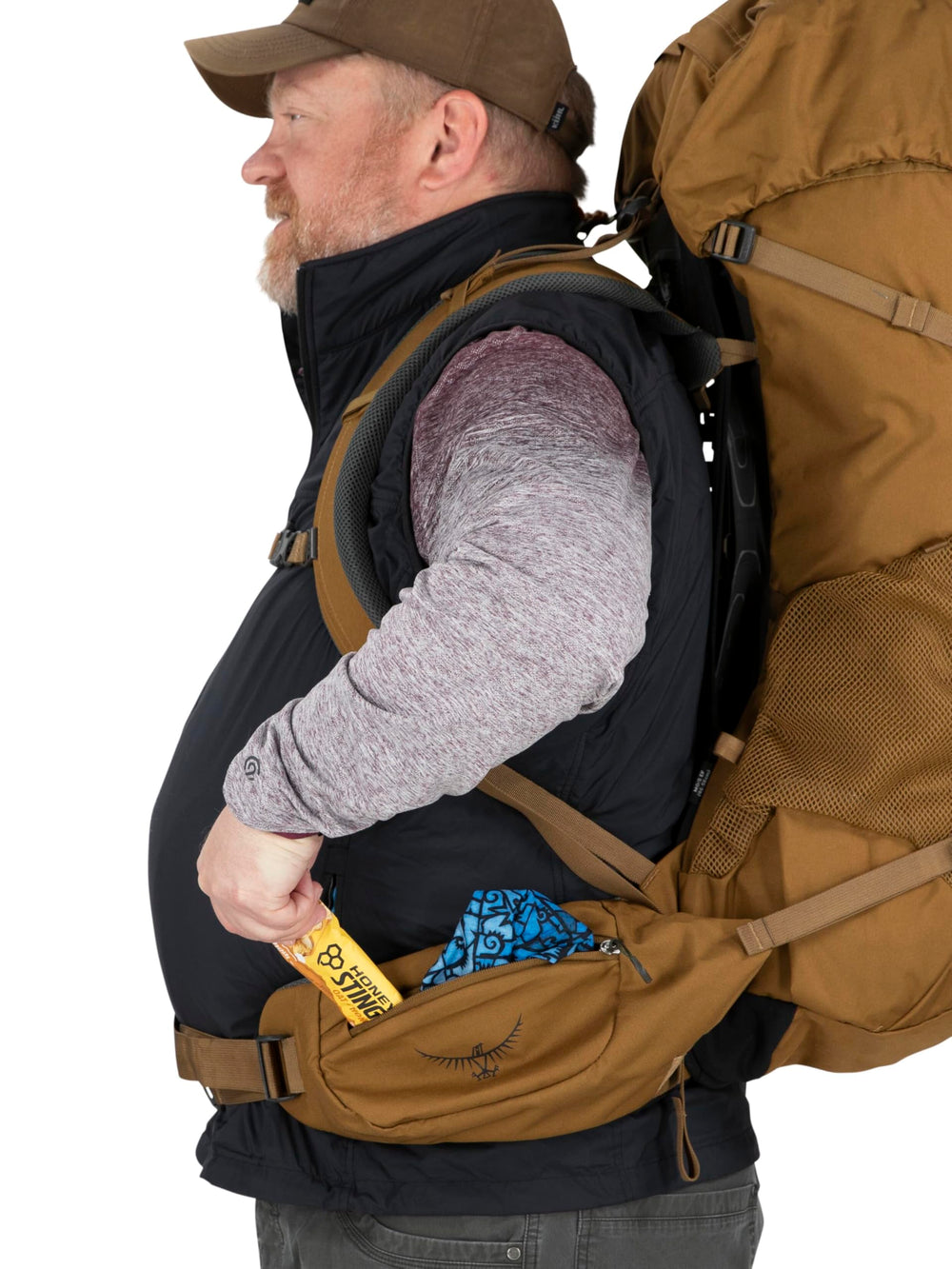 Osprey Rook 65L backpanel AirSpeed provides cooling on hikes.