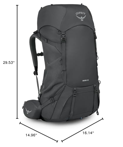 Osprey Rook 65L weighs 3.9 pounds for stable carrying.