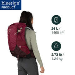 Osprey Sirrus 24L side view—easy access for gear on trail.