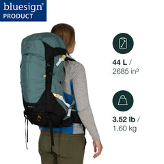 Osprey Sirrus 44L close-up of AirSpeed ventilation for breathable support