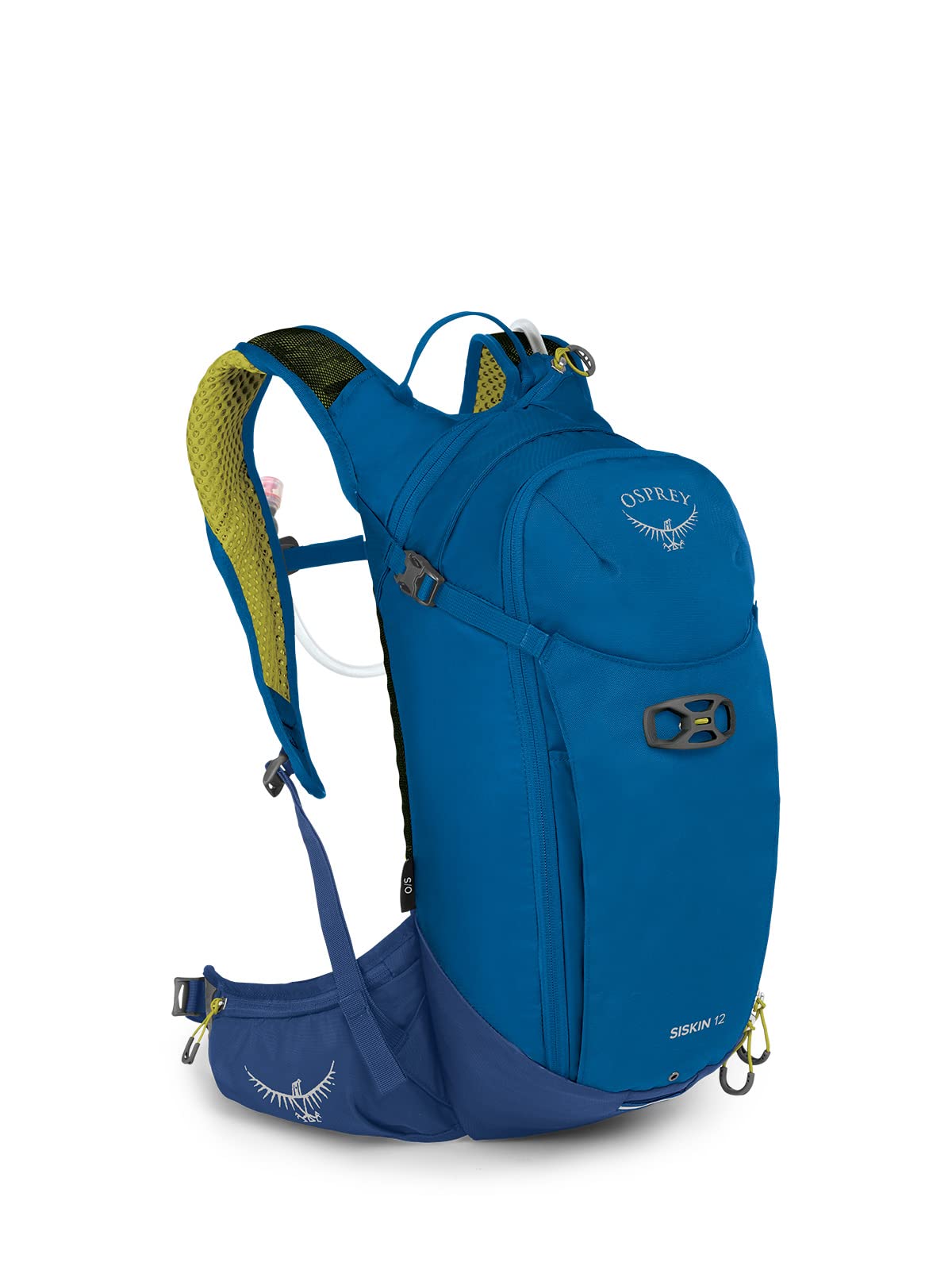 Osprey Siskin 12L front view, compact pack for day rides.