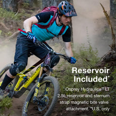 Osprey Siskin 8L rolled harness improves airflow and balance on descents