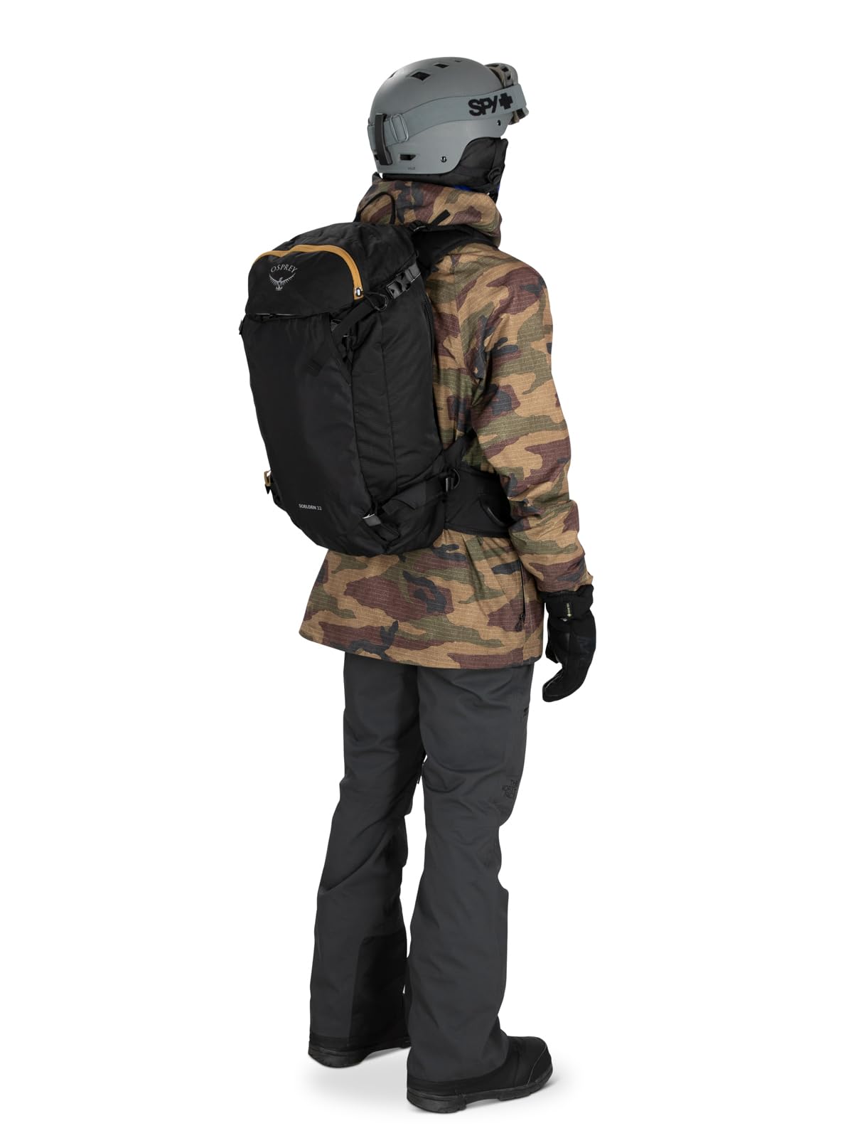 Osprey Soelden 32L internal GPS pocket keeps communications within reach.
