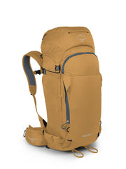 Osprey Soelden 42L front panel pocket for quick avalanche kit access.