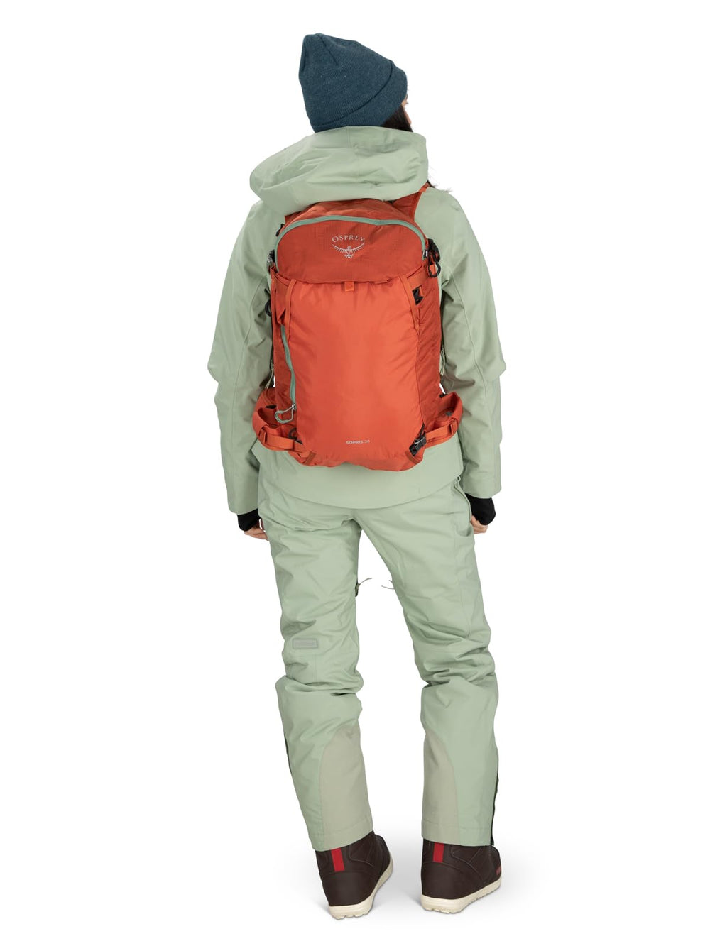 Osprey Sopris 30L front-pocket avalanche kit access speeds safety checks.