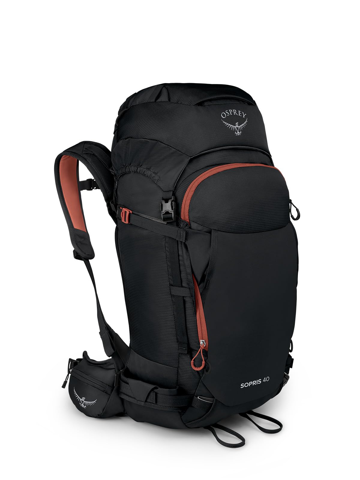 Osprey Sopris 40L backpanel access for quick dry-storage on ascents.
