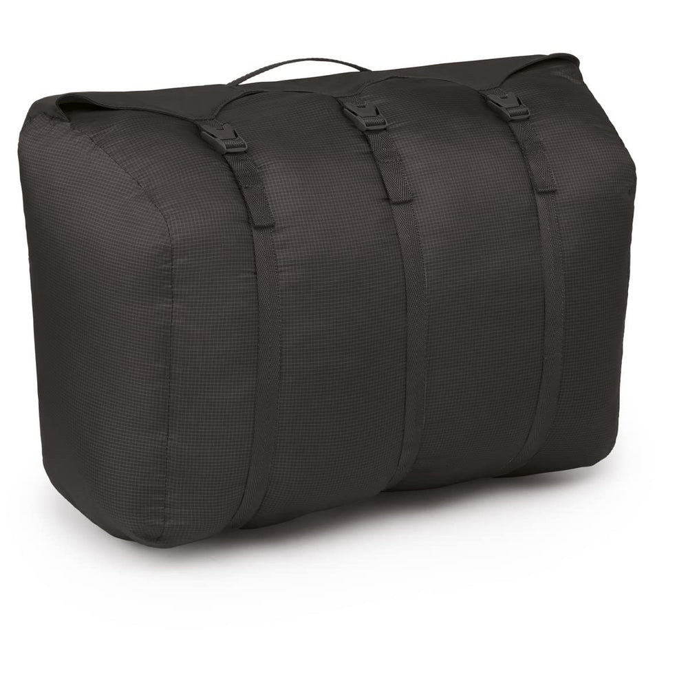 Osprey StraightJacket 20L in black highlights rectangular shape for efficient packing