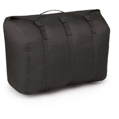 Osprey StraightJacket 20L in black highlights rectangular shape for efficient packing