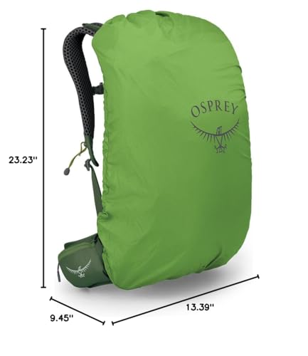 Osprey Stratos 24L side view demonstrates balanced weight distribution for long climbs.