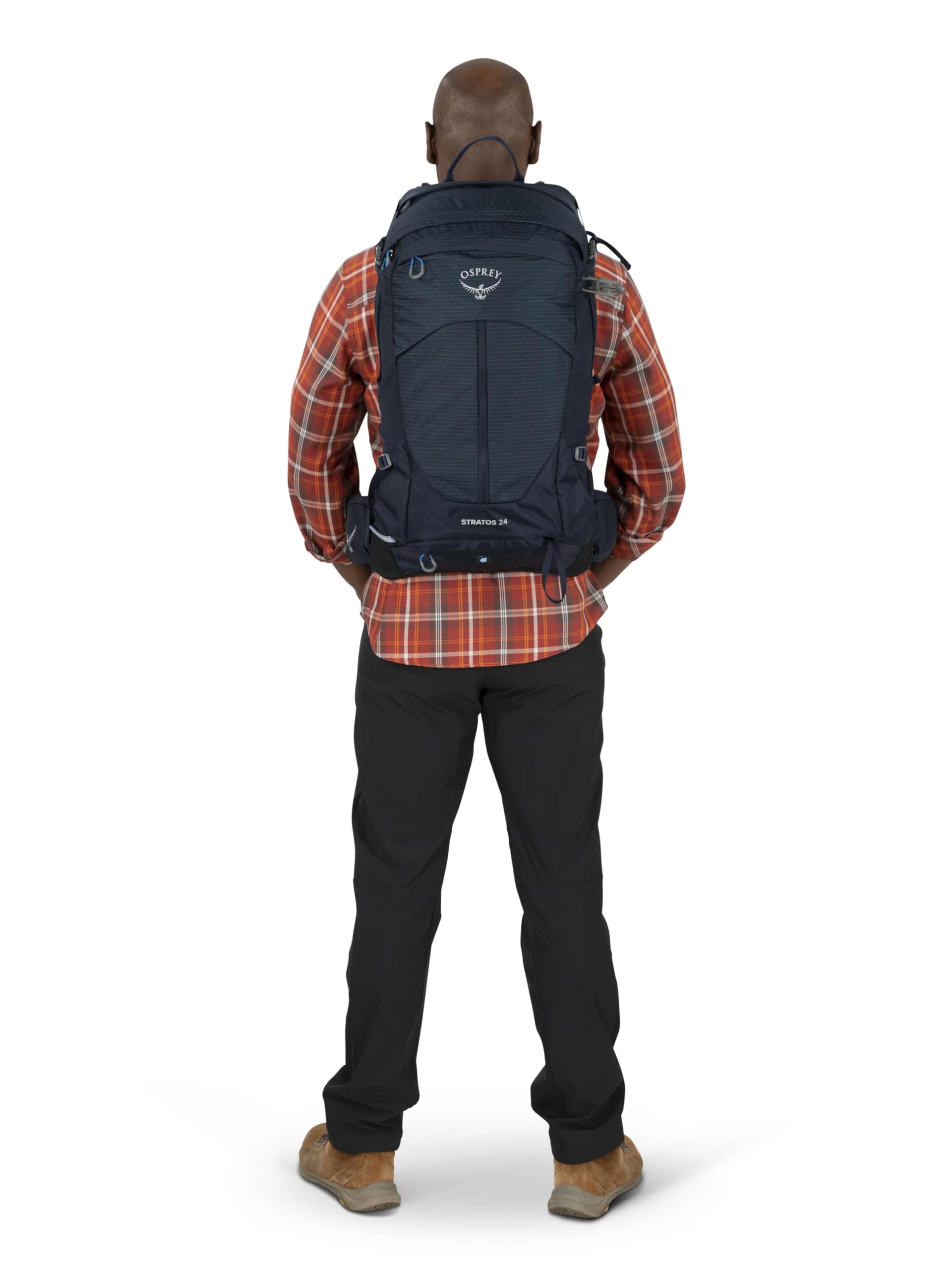 Osprey Stratos 34L compact weight supports comfortable day hikes.