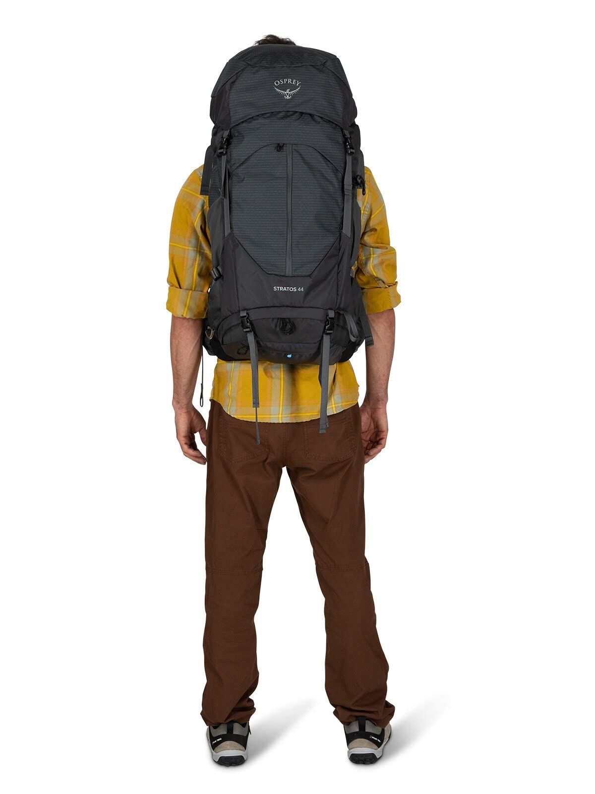 Osprey Stratos 44L durable bluesign recycled nylon material.