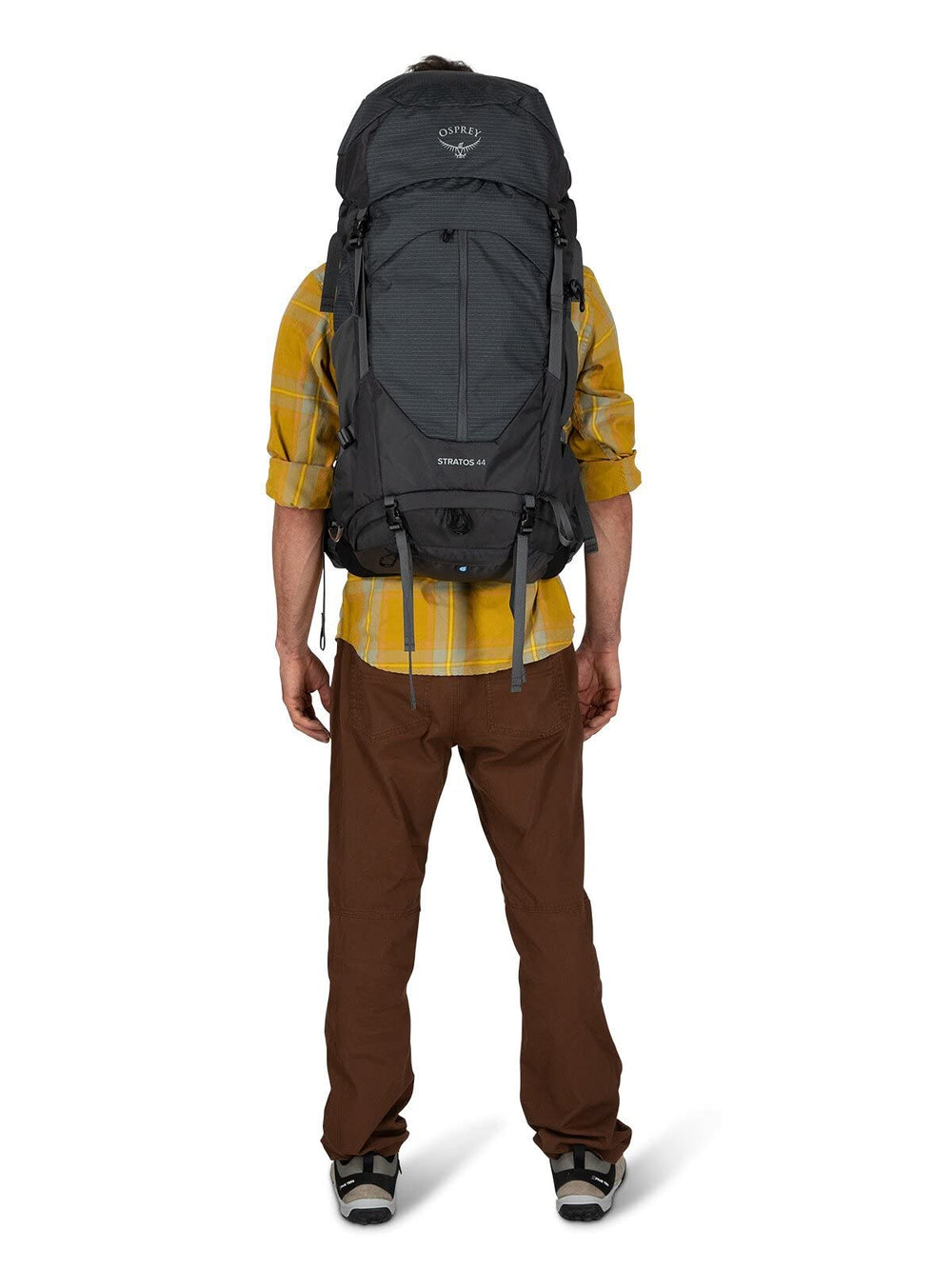 Osprey Stratos 44L durable bluesign recycled nylon material.