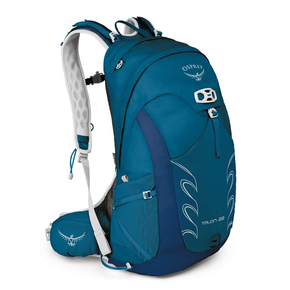 Osprey Talon 22 ultramarine backpack featuring LidLock helmet carry for quick stops