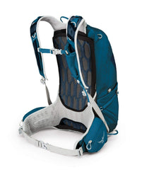 Osprey Talon 22 ultramarine backpack with Stow-On-The-Go trekking pole attachment for hands-free ascent