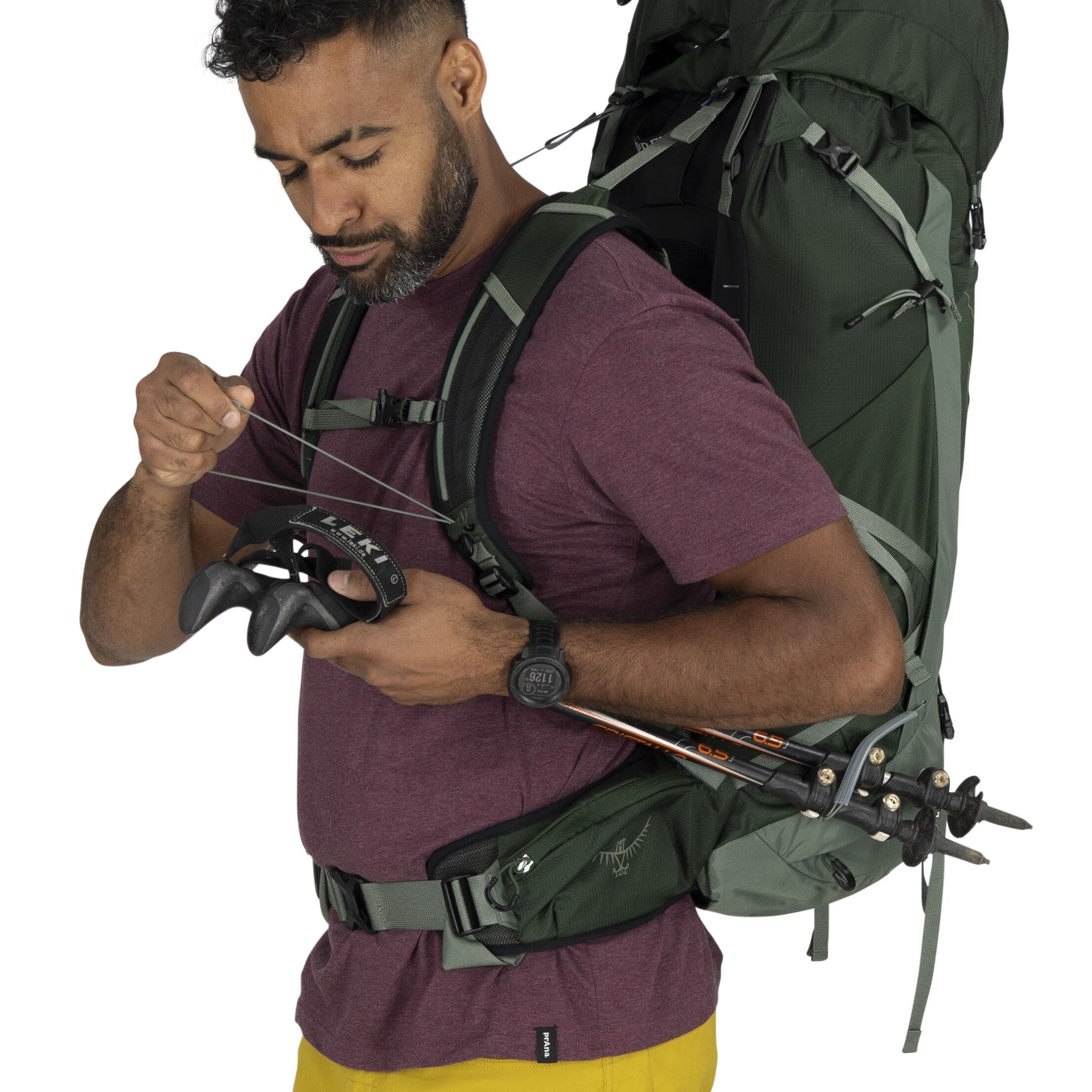 Osprey Talon 44L side-zip main access for fast reach