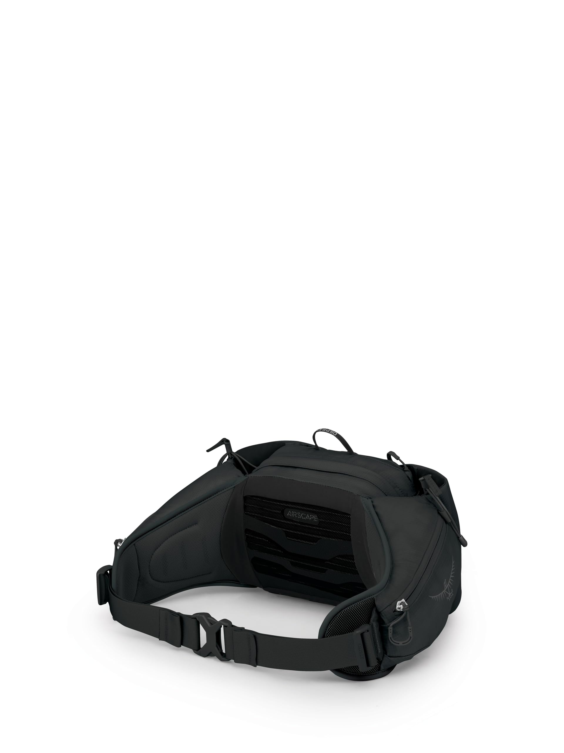 Osprey Talon 6L bottle sleeve with bungee retention keeps water secure.