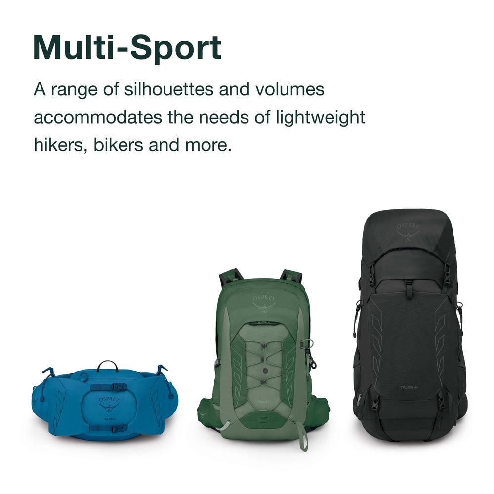 Osprey Talon 6L on-trail use showcases lightweight design for multi-sport use.