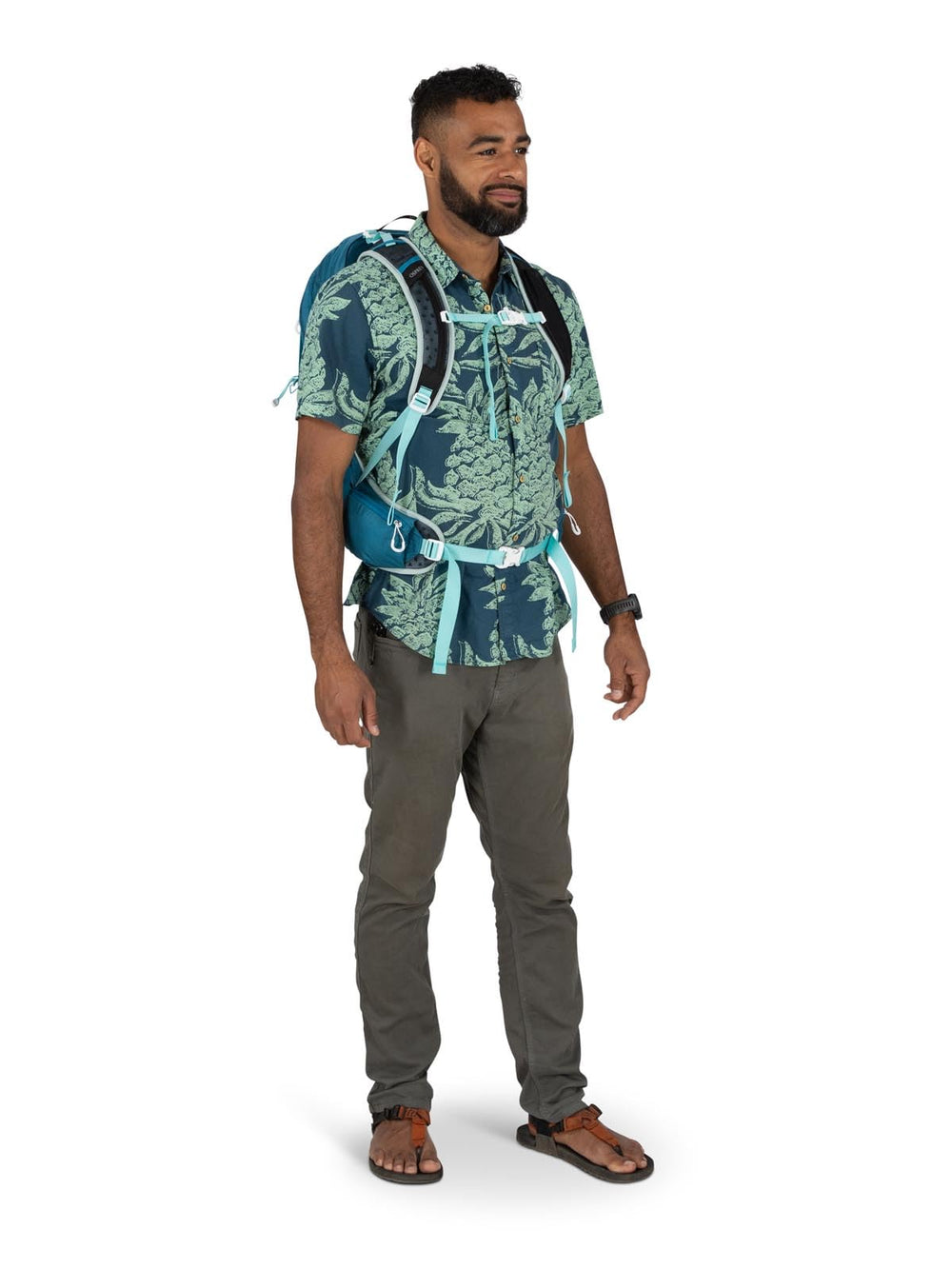Osprey Talon Earth 22L lower side compression straps stabilize load