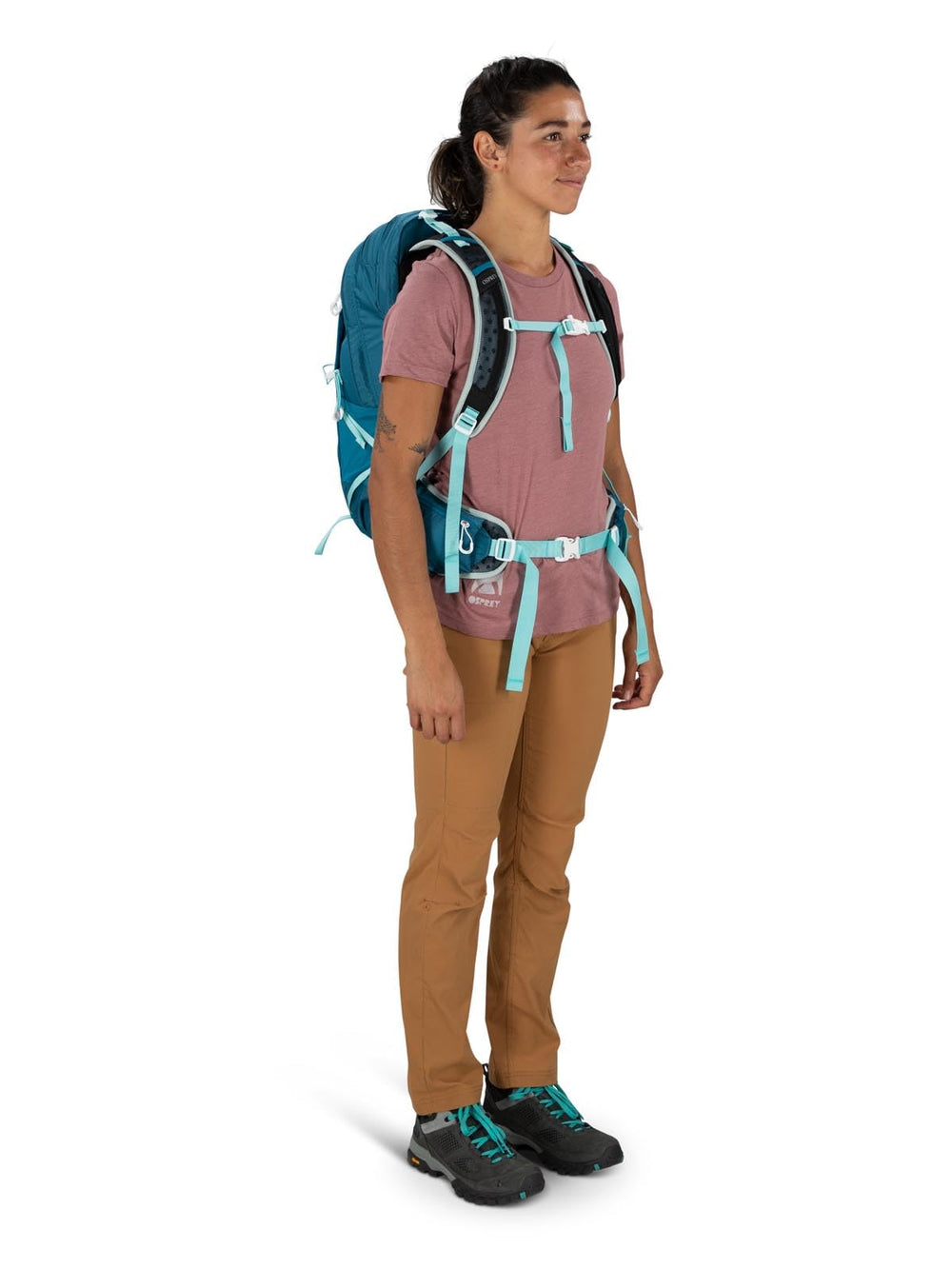 Osprey Talon Earth 22L Stow-on-the-Go pole attachment on the side