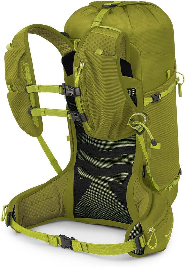 Osprey Talon Velocity 30L dual zip hipbelt pockets in action