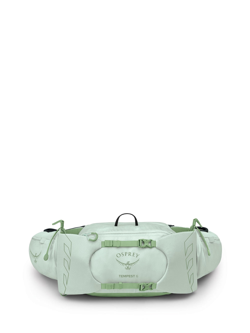 Osprey Tempest 6L recycled bluesign fabric close-up highlights sustainable design.