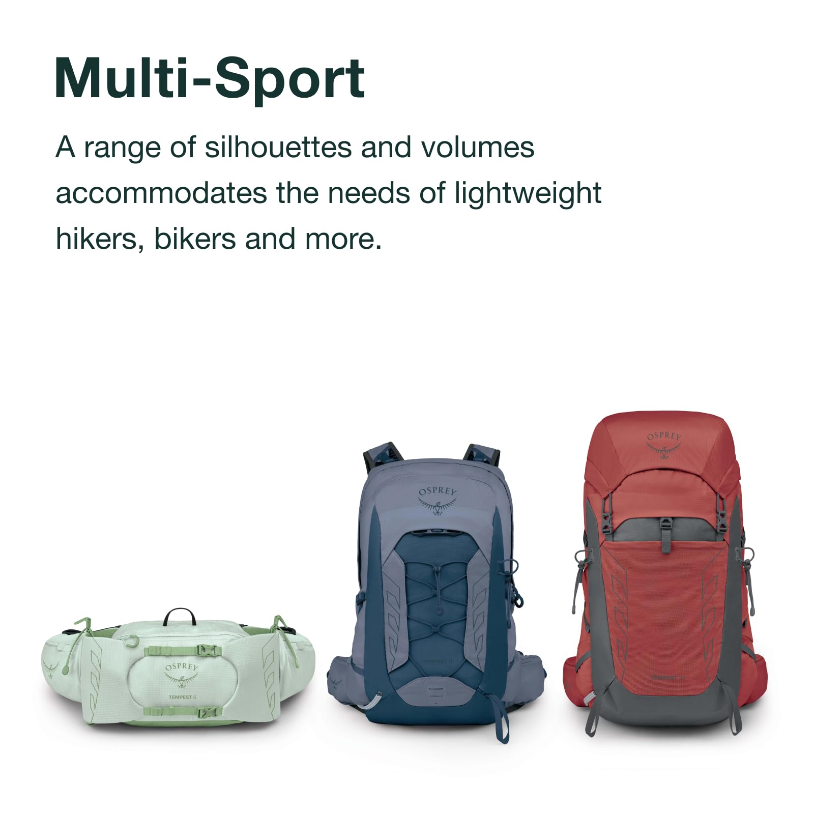 Osprey Tempest 6L lightweight, compact design suits active hiking
