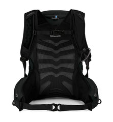 Osprey Tempest 9L with LidLock helmet attachment keeps helmet secure during transit.