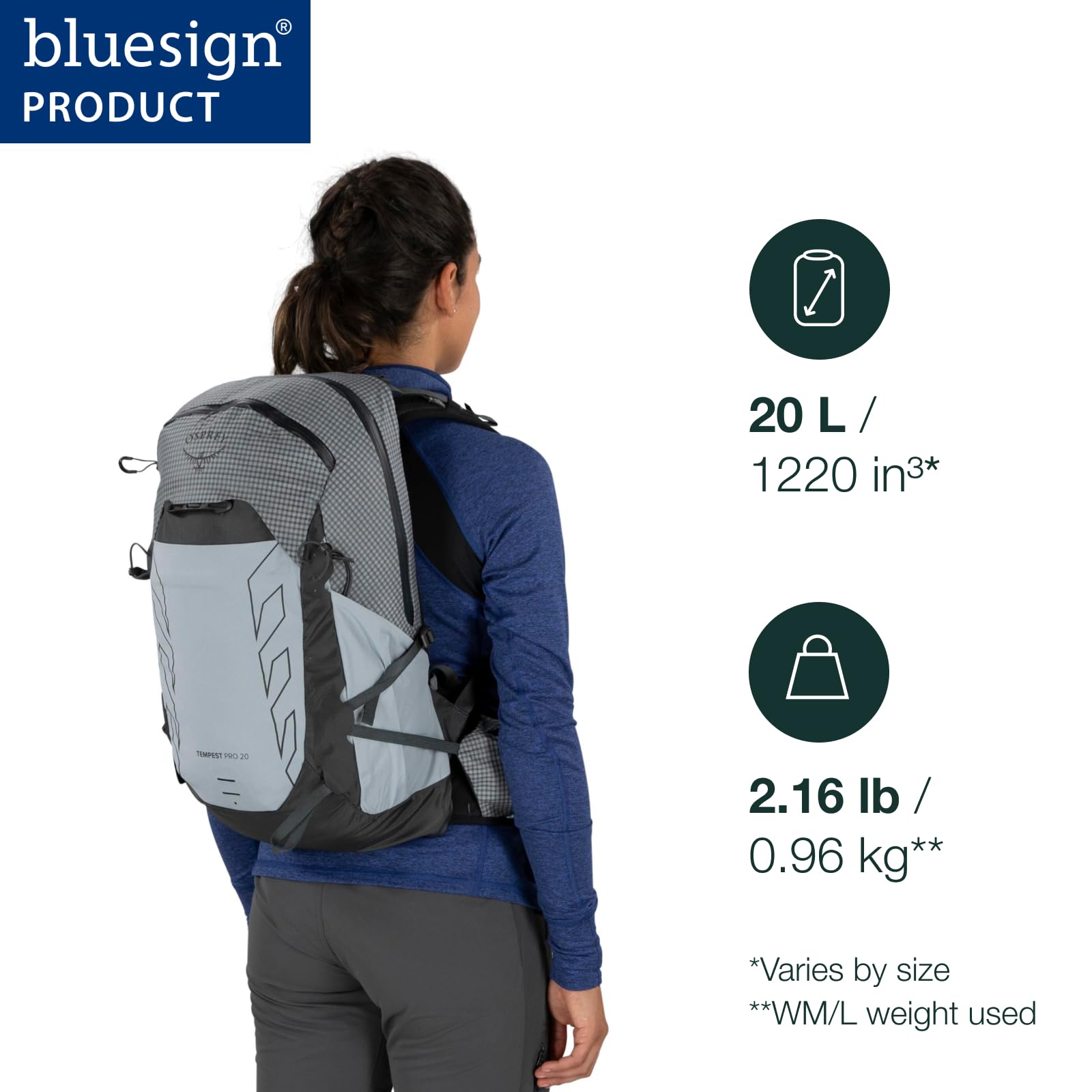 Osprey Tempest Pro 20L side pocket for quick-access storage.