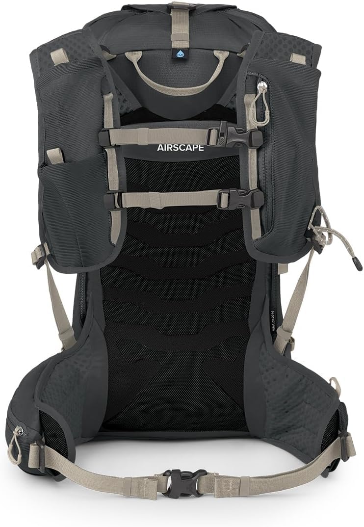 Osprey Tempest Velocity 20L dimensions provide compact load footprint.