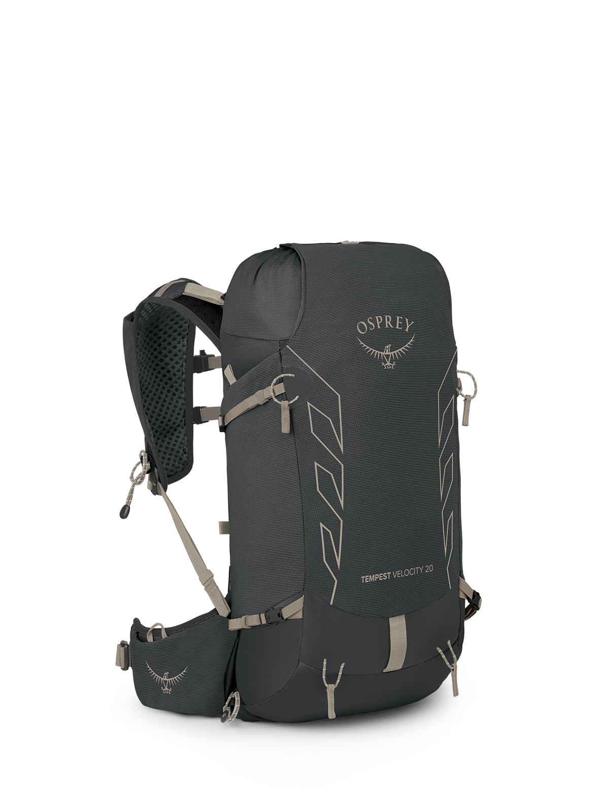 Osprey Tempest Velocity 20L front view for fast day hikes.