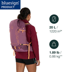 Osprey Tempest Velocity 20L side pocket view ideal for quick snacks or cards