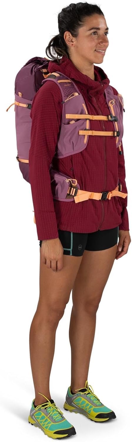 Osprey Tempest Velocity 20L worn by a hiker illustrating fit.